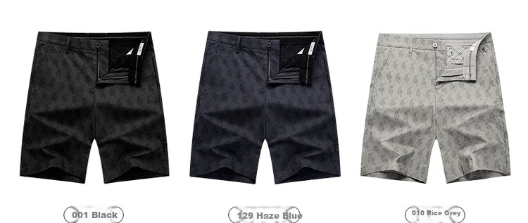 DANCING WOLVES [Comfortable Cotton Spandex] Summer Fashion Tiger All-Over Print Versatile Stretchy Men's Casual Shorts, 001 Black, Size 33 8