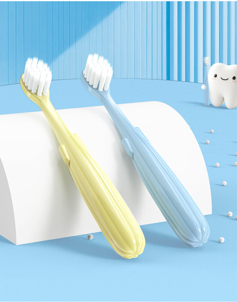 FAWNMUM Children's Toothbrush Set of 6, 10,000 Soft Bristles, Protects Teeth And Gums, Oral Cleaning, Ages 3-6 2