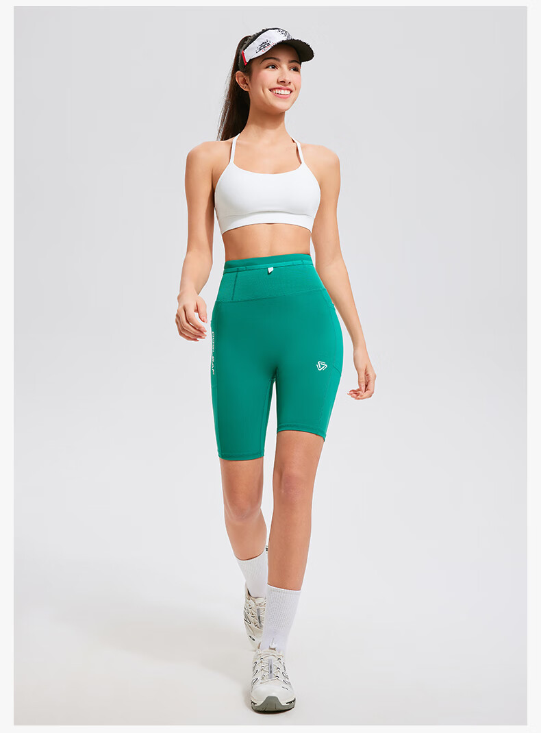 Cosleaf Compression Running Shorts for Men and Women, Breathable Sweat-Wicking Fitness Kangaroo Pocket Marathon Training Tights 28