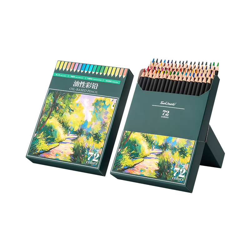 Touch Mark 120-Color Oil-Based Colored Pencils Set for Students, Non-Breaking Colored Pencils, Hand Drawing Art Supplies, Children's Coloring and Painting Kit, School Stationery Gift for Boys and Girl
