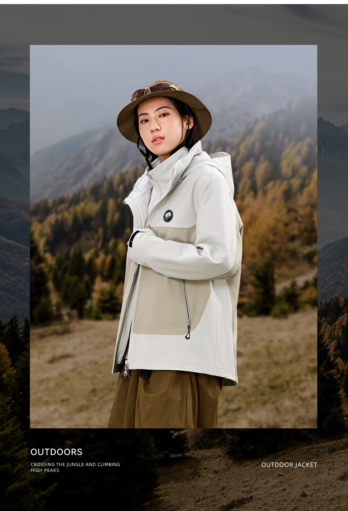 Xiongmao [China Xiongmao SE] Three-In Windproof And Waterproof Jacket for Men, Autumn And Winter Hooded Mountaineering Coat for Women 1613, M 15