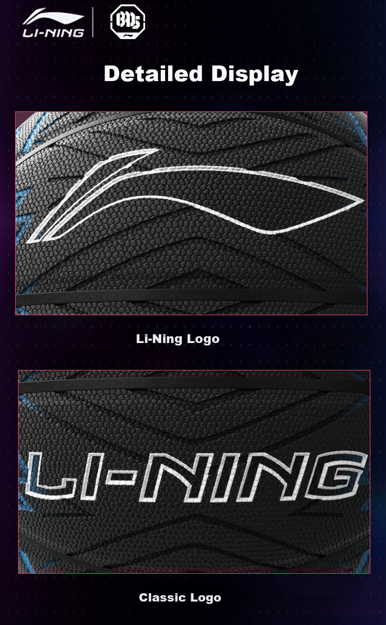 Li-Ning Basketball Size 7 for Adults And Teenagers, Indoor And Outdoor Competition Standard Ball, Non-Slip And Wear-Resistant, Size 7 Gift Basketball 25