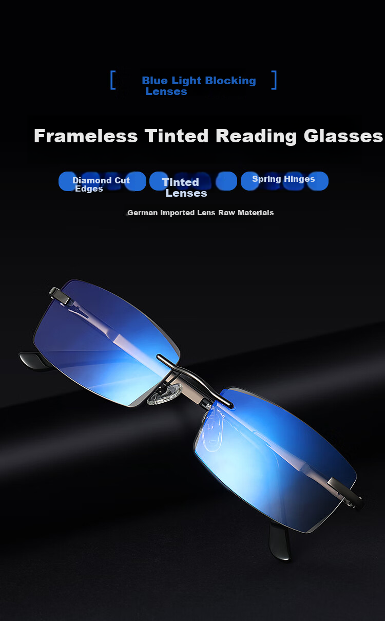 Mr.PuTian Reading Glasses for Men And Women, Anti-Blue Light, Anti-Fading, Anti-Glare Presbyopic Glasses, 250 Degrees, for Ages 60-64 1