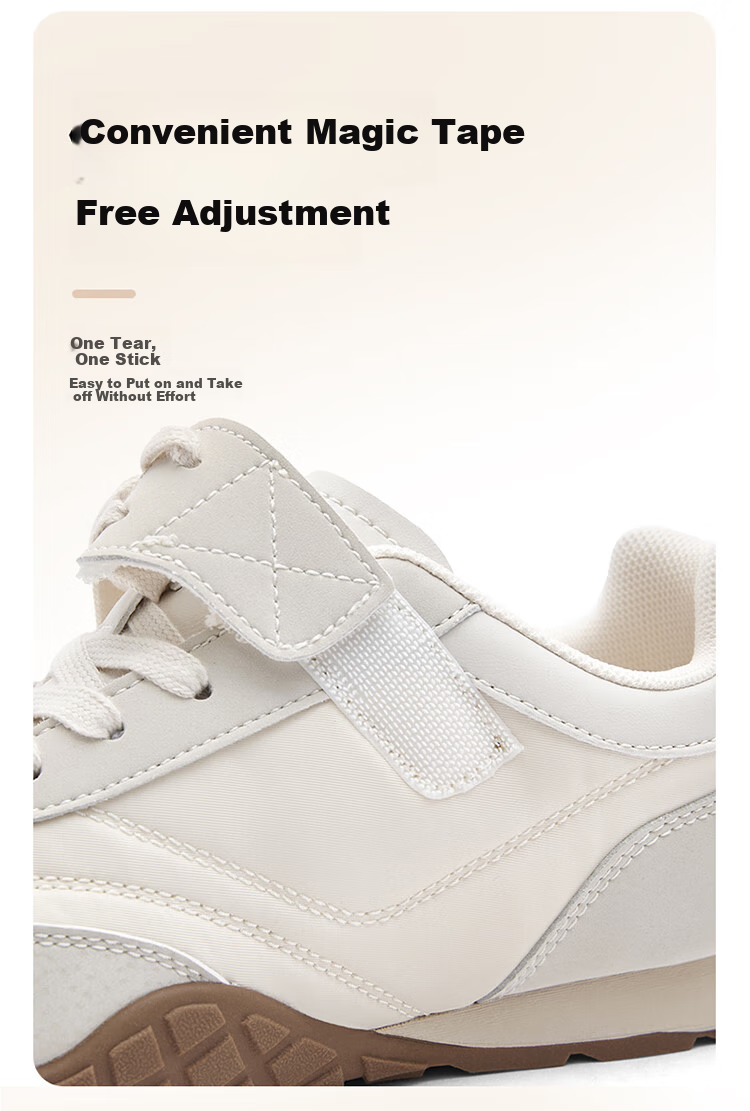 Dickies Girls' Training Shoes, Spring And Summer New Style, Children's Versatile White Sneakers, Student Fashion Casual Running Shoes 8