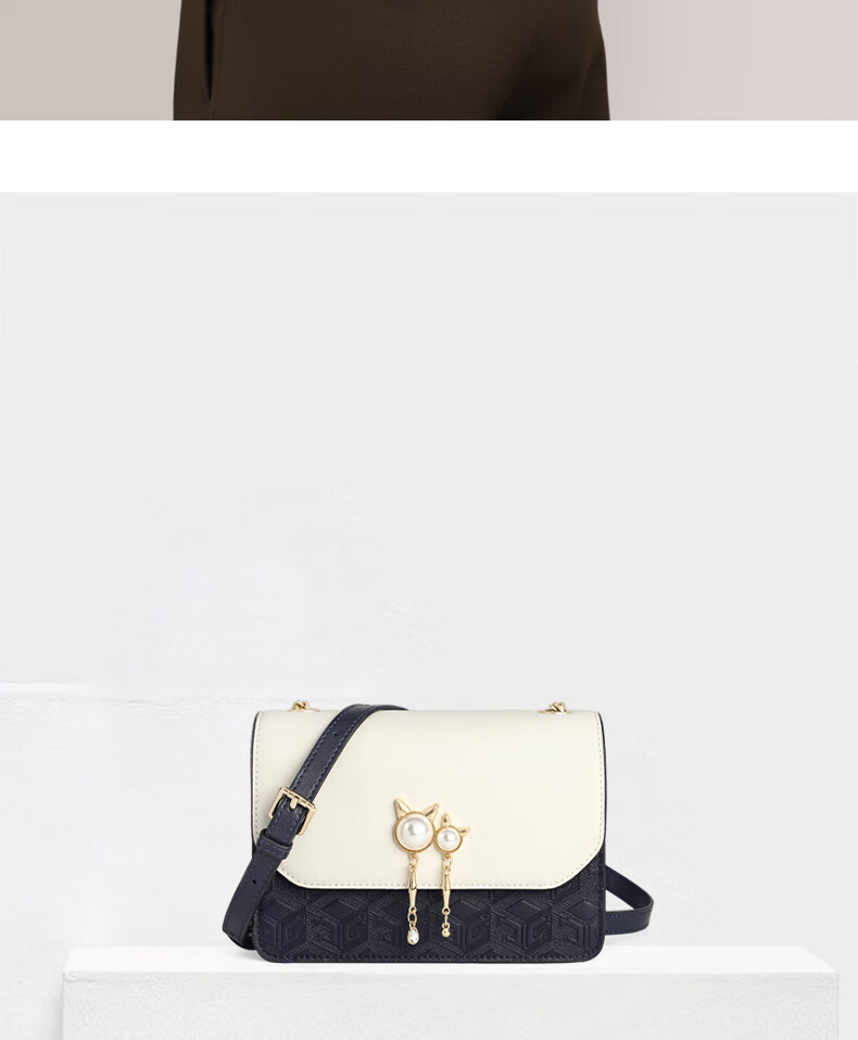 Aiqinghai Crossbody Bag, Women's Handbag, Cowhide Small Square Bag, Niche Luxury Brand, Birthday And Mother's Day Gift, Practical Present for Mom 4