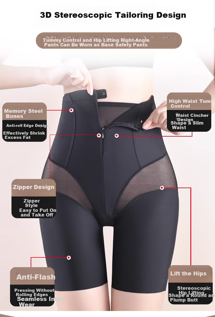 LangSha High-Waisted Seamless Shapewear Shorts for Women, Postpartum Butt-Lifting And Tummy Control Body Shaper Safety Shorts M 5