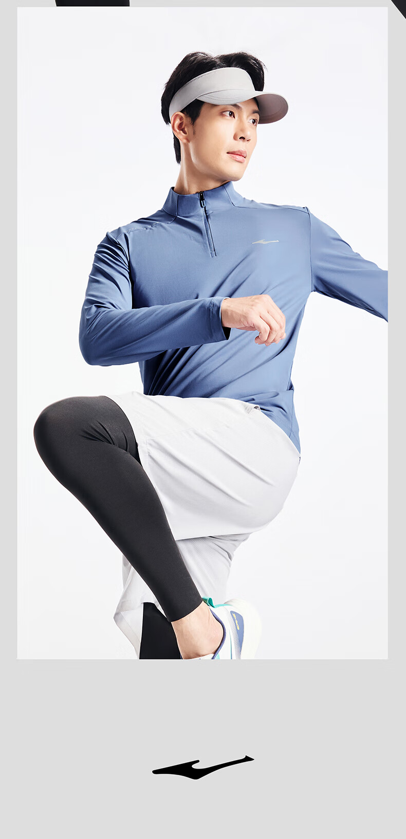 Hongxing Erke 2026 New Moisture-Wicking Breathable Indoor Slim Fit Long Sleeve Sports T-Shirt Casual Fitness Top 15