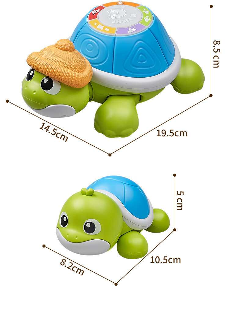 Aojia Baby Toy Crawling and Head Lifting Training 0-6 Months Learning to Crawl Guide for Children 0-1 Year Old Infant Large Turtle 18