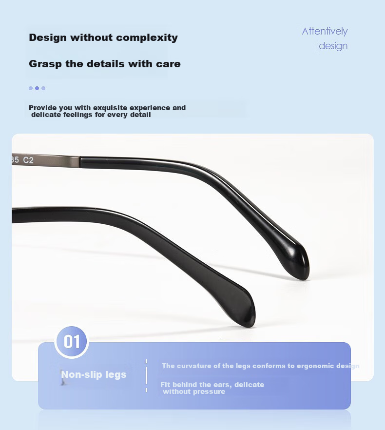 Chuangguo Japanese Imported Reading Glasses, High-End Pure Titanium Eye Protection Brand, Frameless, High-Definition, for Men's Driving, Anti-Blue Light, Authentic Product 15