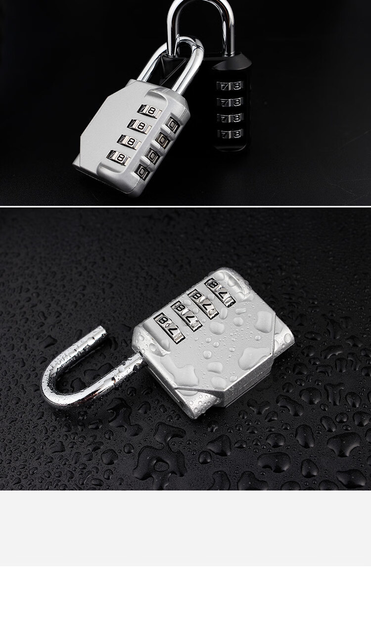 Aoben Large Padlock, Student Dormitory Lock for Indoor And Outdoor Doors, Waterproof And Rust-Resistant Metal Lock, 1604 Silver Color 10