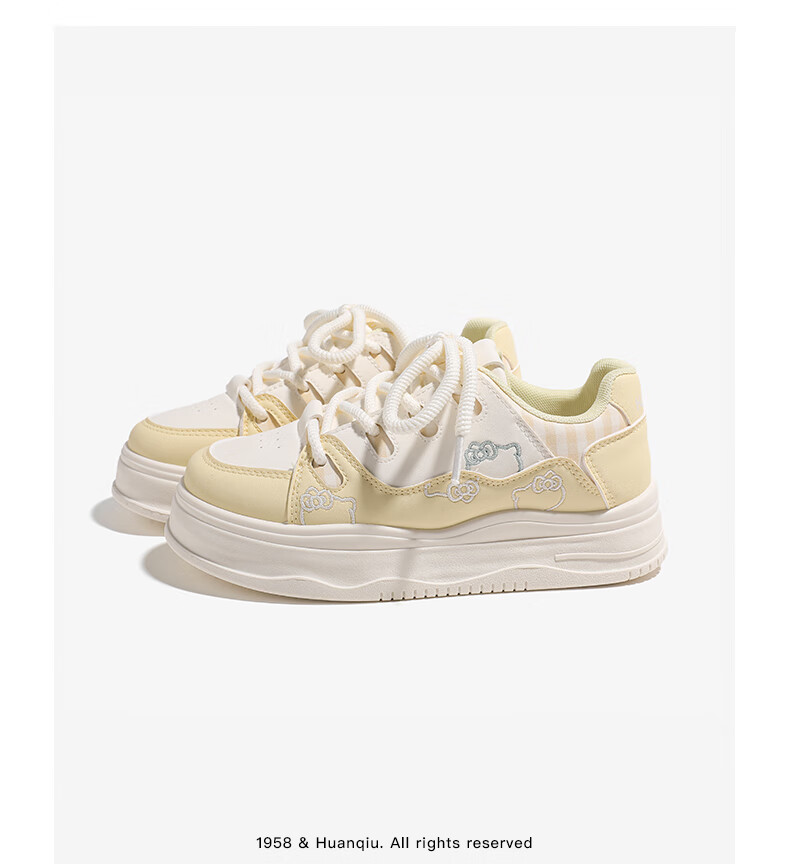 Global Platform Thick-Soled Height-Increasing White Sneakers for Women 2026 Spring New Cute Cat Sports Student Casual Skate Shoes Light Blue Size 39 5