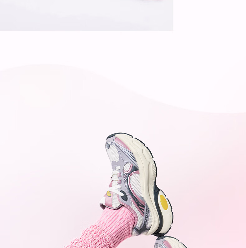 361° Women's Athletic Shoes Heart Design Autumn Mesh Thick Sole Retro Casual Platform Dad Sneakers 682536760-1 10