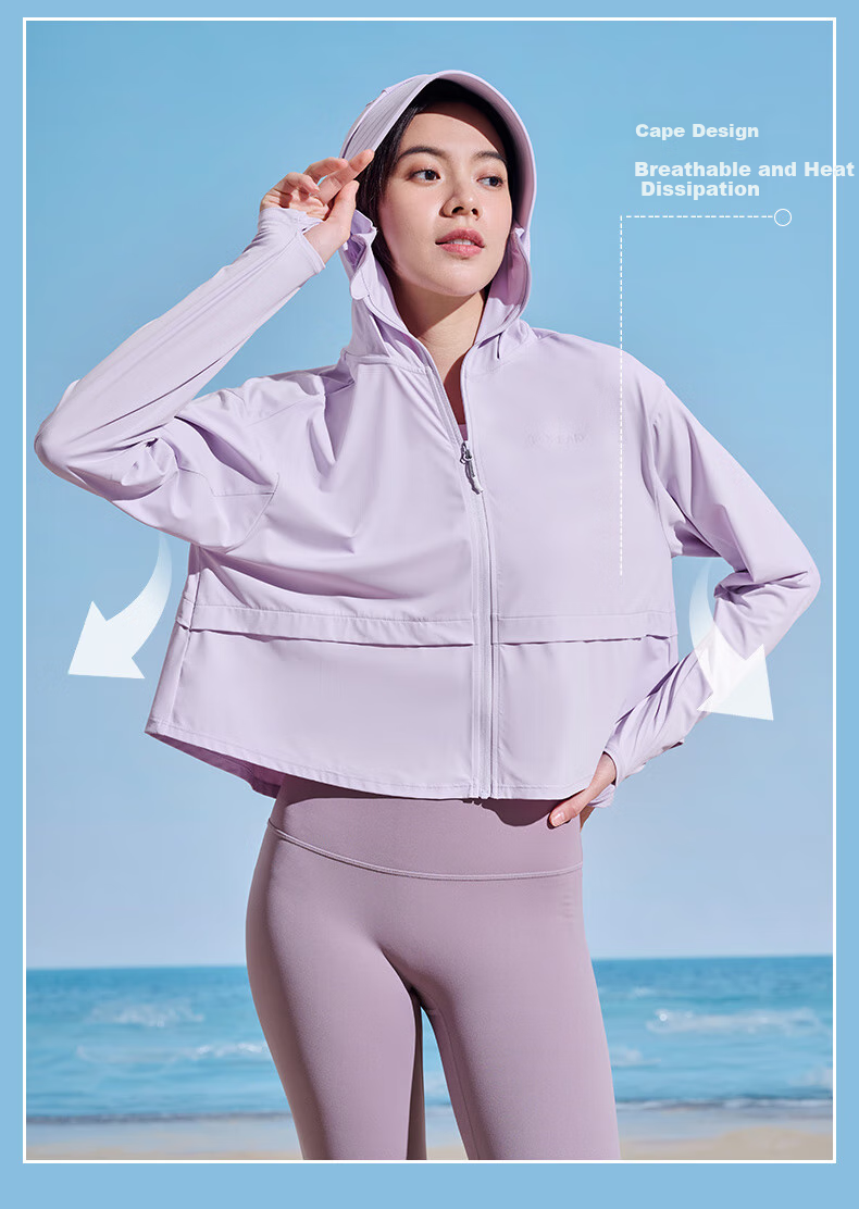 TOREAD Knitted Sun Protection Clothing for Women, Spring And Summer UV-Resistant Skin Coat, UPF50+, Cool-Feeling Outdoor Windbreaker, Breathable Sun Protection Garment 3