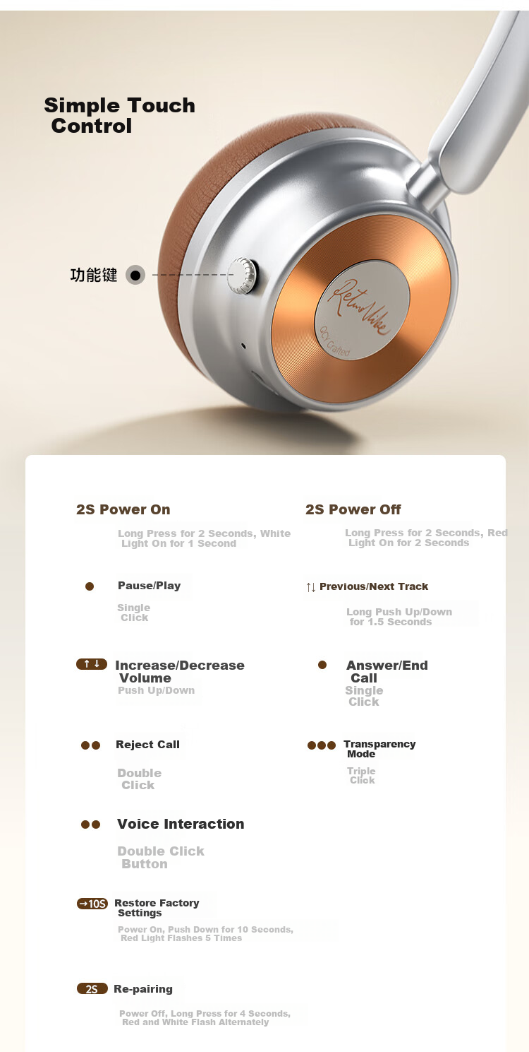 QCY Era 5 Retro Fashion Headphones, HiFi Sound Quality, Long Battery Life, High Aesthetic Value, Lightweight Metal, Millennium Internet Celebrity Atmosphere, Birthday Gift, Tape Black 14