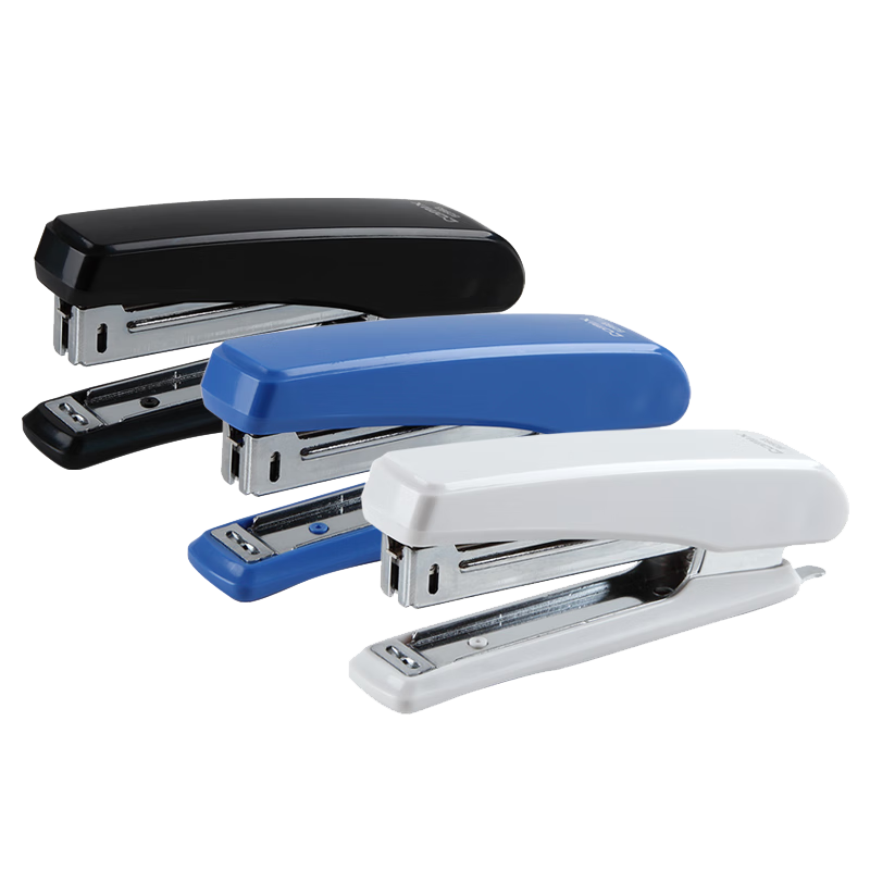 COMIX 16-Page 10# Small Durable Stapler + Staple Remover (Dual-Use), Built-In Stapler Remover, Compatible with 10# Staples, Random Color B2992
