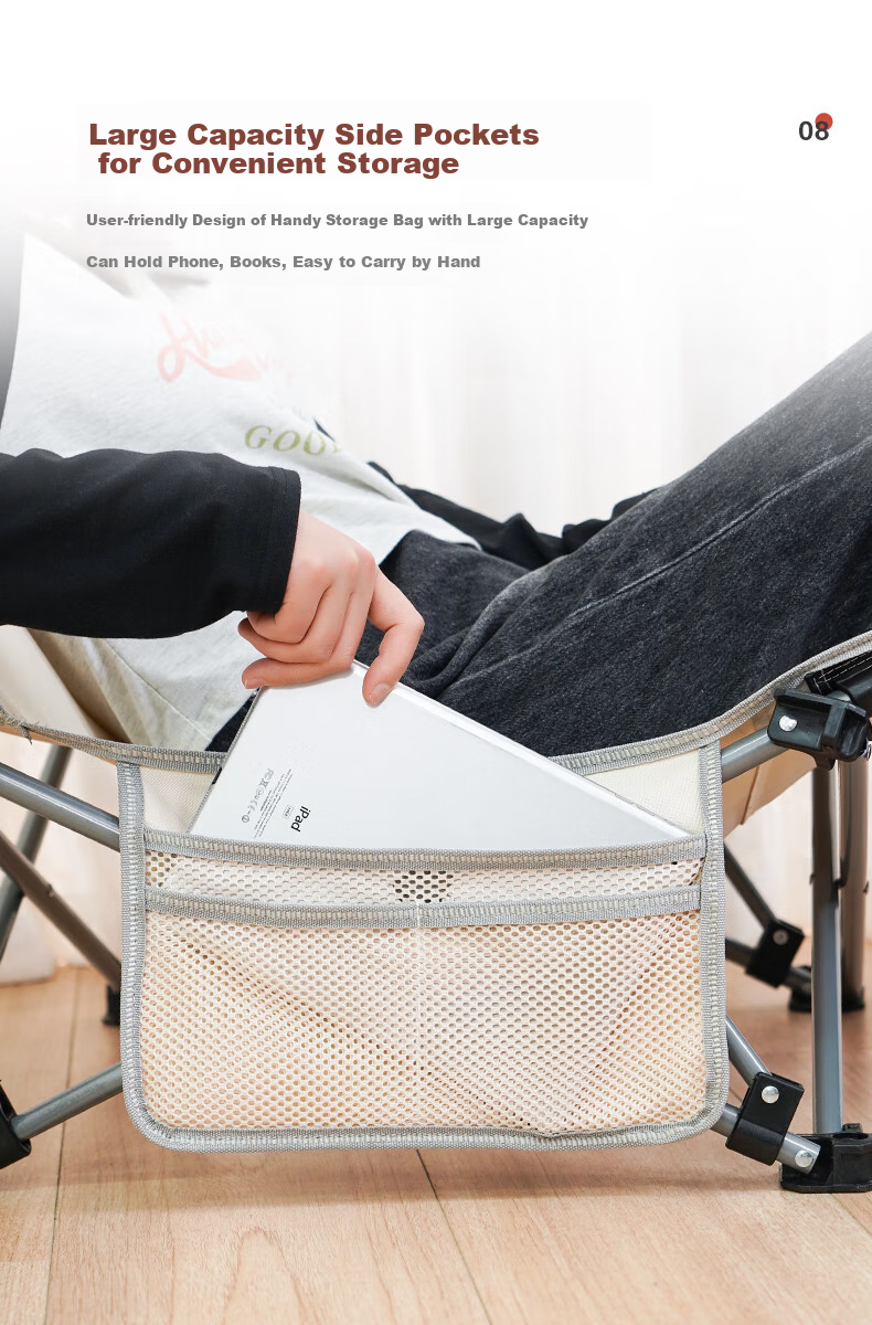 Restar Folding Bed, Single Folding Chair, Office Nap Bed, Simple Lounger, Portable Small Bed, Nap Small Chair 8