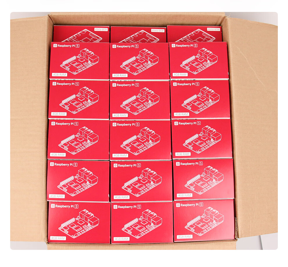 Chuanglebo Raspberry Pi 5 5th Generation Starter Learning Basic Kit 2GB 4GB 8GB 16GB Raspberry Pi 5 Development Board Mainboard 5B 2GB AI Artificial Intelligence Large Model Package 24