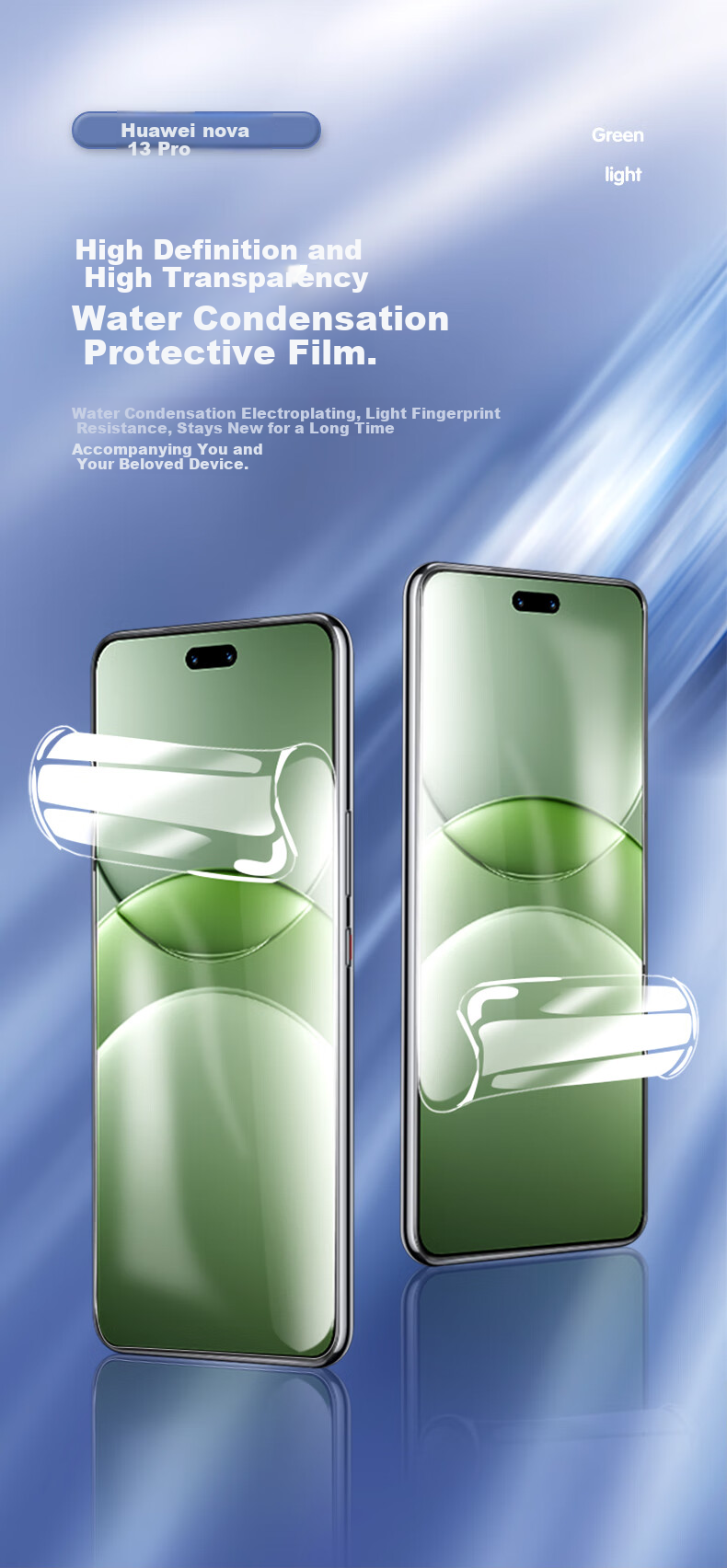 Smorss [2 Pieces] Screen Protector for Huawei Nova 13 Pro/nova 12 Pro/12 Ultra, Non-Tempered Hydrogel Film, Protective Film, Full Screen Coverage, High Definition, Wear-Resistant, Anti-Fingerprint 1