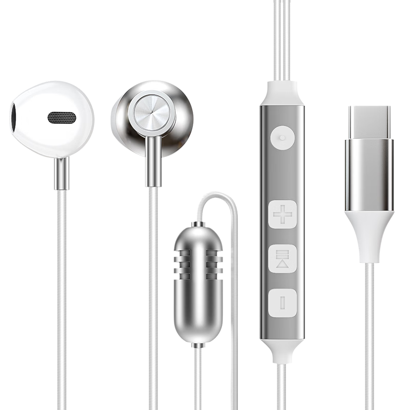 BIAZE Mobile Phone Headphones, Type-C Interface Karaoke Wired Headphones with Microphone, Multiple Sound Effects, Headphone Amplifier for Monitoring And Decoding, Conference And Live Streaming E34
