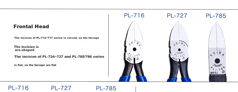 KEIBA Japanese Imported Model Plastic Water Pipe Pliers, Diagonal Cutting Pliers, Side-Cutting Pliers, PL-717 19