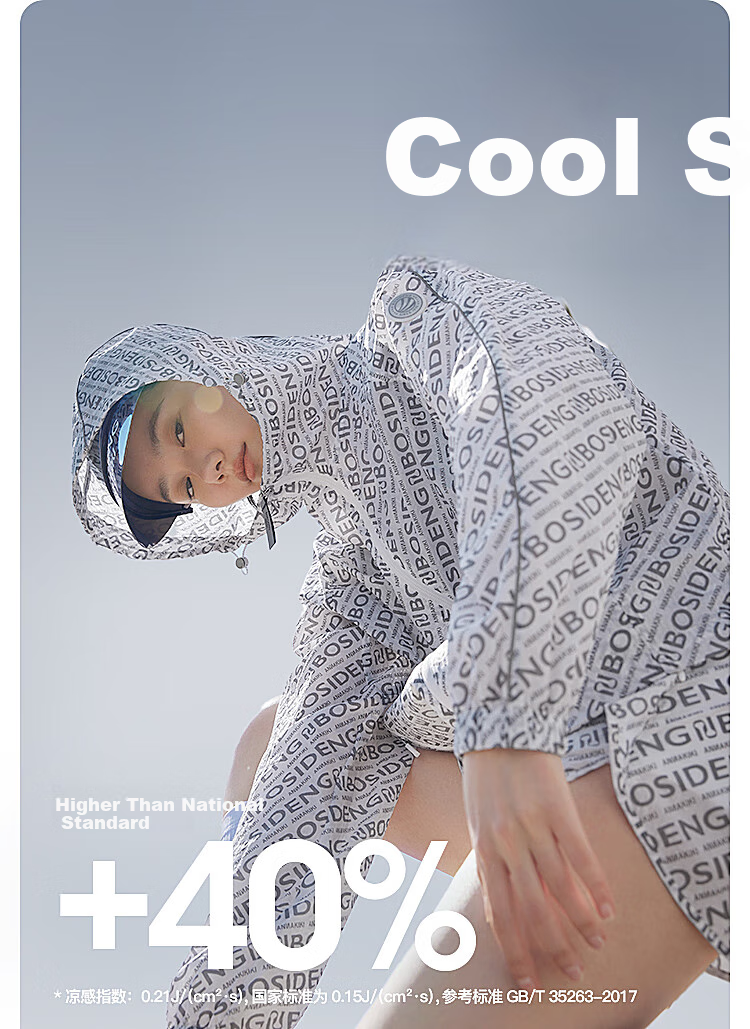 BOSIDENG National Standard Sun Protection Jacket for Women, Short Style, Couple's Version, Lightweight, Cool And Breathable, Retro Floral Pattern, Fashionable Summer Outerwear 14
