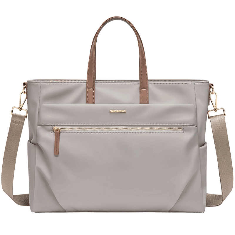 POLO Handbag, Women's Shoulder Bag, Ladies' 14-Inch Laptop Bag, Business Travel Office Bag, Gift for Girlfriend