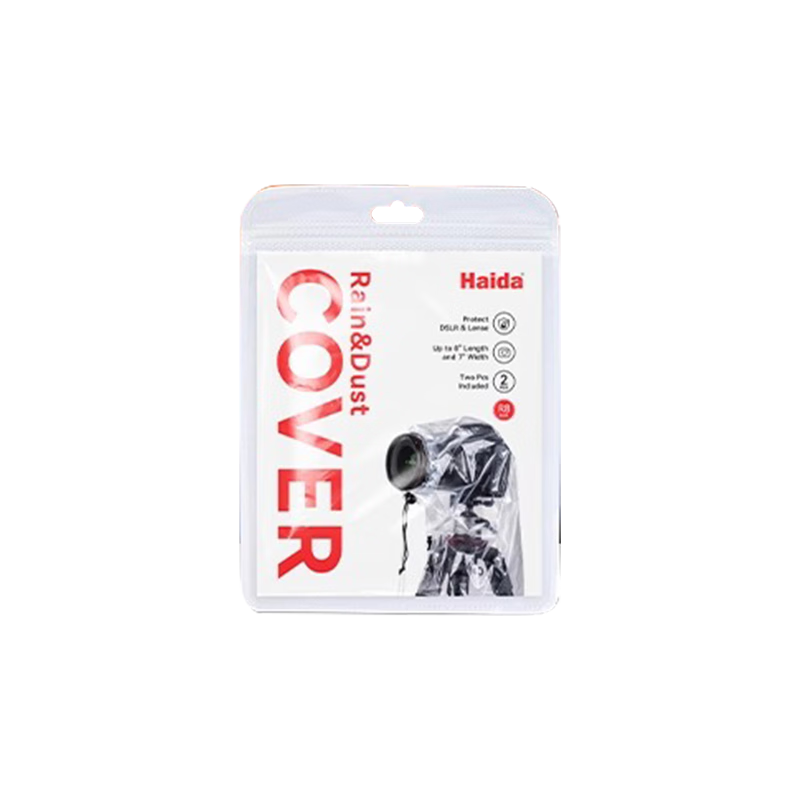 Haida Camera Rain Cover, Waterproof Case, Fully Transparent Raincoat, Protects Cameras for Outdoor Shooting in Rainy Weather, Suitable for Various Brands of Cameras, R18 Two-Piece Set