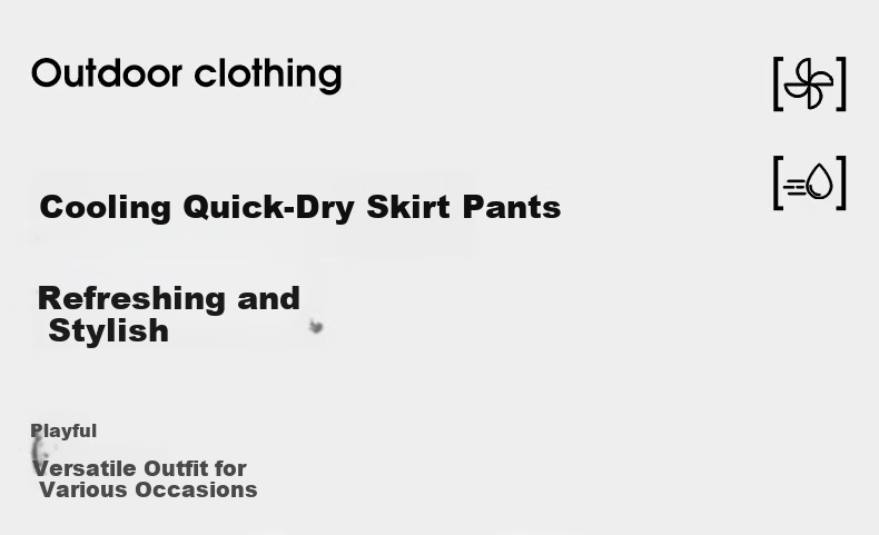 CAMEL Outdoor Quick-Dry Sports Skort for Women, Summer Elastic Ice-Cool Breathable Quick-Dry Skort 1