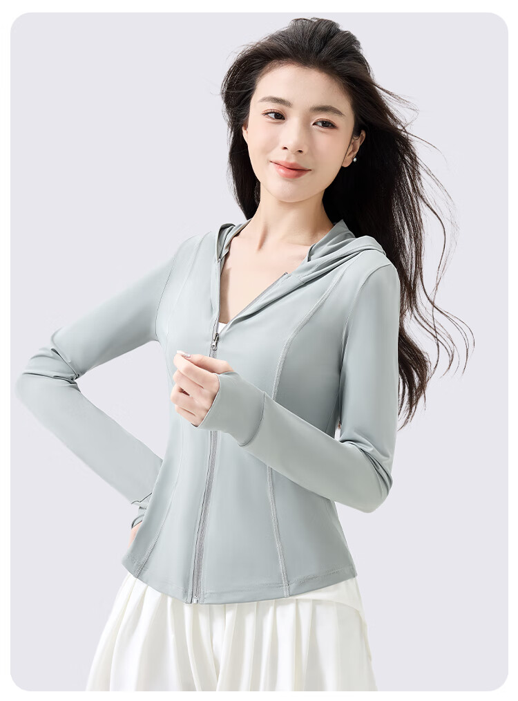 Miiow Ice Silk Sun Protection Jacket UV Protection Hooded Sun Shirt Summer Beach Skin Jacket 2026 New Women's UPF300+ 4
