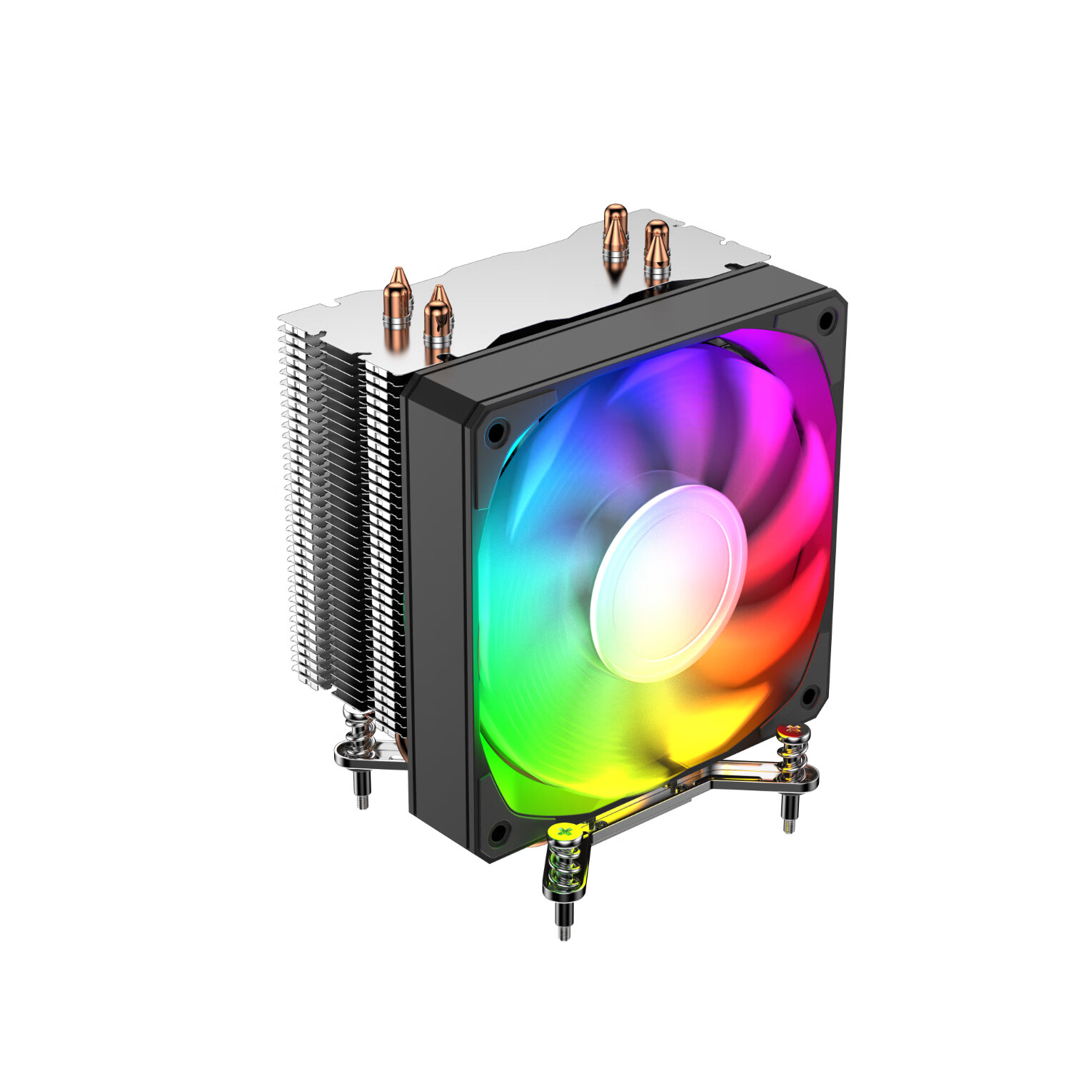 Taiyou T412 Intel I5 CPU Air Cooler, 4 Heat Pipes Pure Copper Thermal Conductors / Compatible with 115x/1200/1700/185/12cm Fans