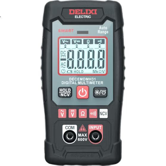 DELIXI ELECTRIC Цифровой мультиметр H31, мини, умный, с защитой от перегорания, бесконтактное измерение напряжения NCV