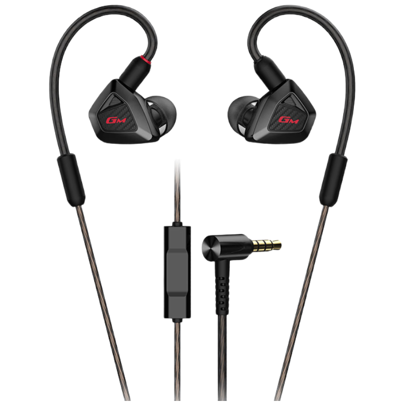 EDIFIER HECATE Wired In-Ear HiFi Headphones, Audiophile-Grade Music Headset with Microphone, Single 3.5mm with Mic for Computer Gaming FPS PUBG, Delta Game Earbuds, Black