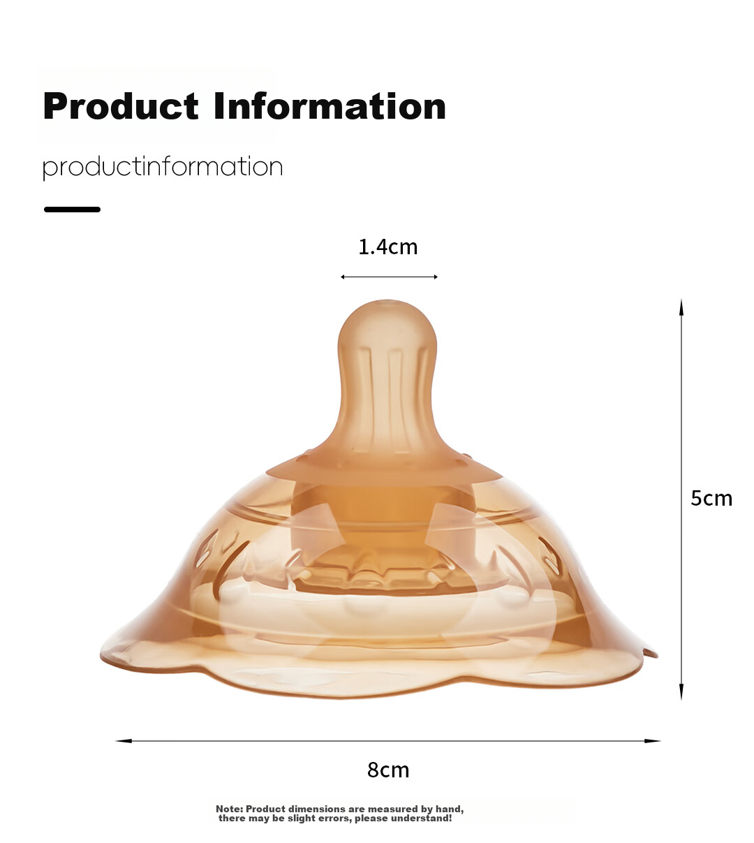 SunnyKinder Breast Shield Newborn Nipple Protector, Breast Patch, Feeding Aid, Breast Pump Auxiliary Nipple, Double-Layer Corrector 15