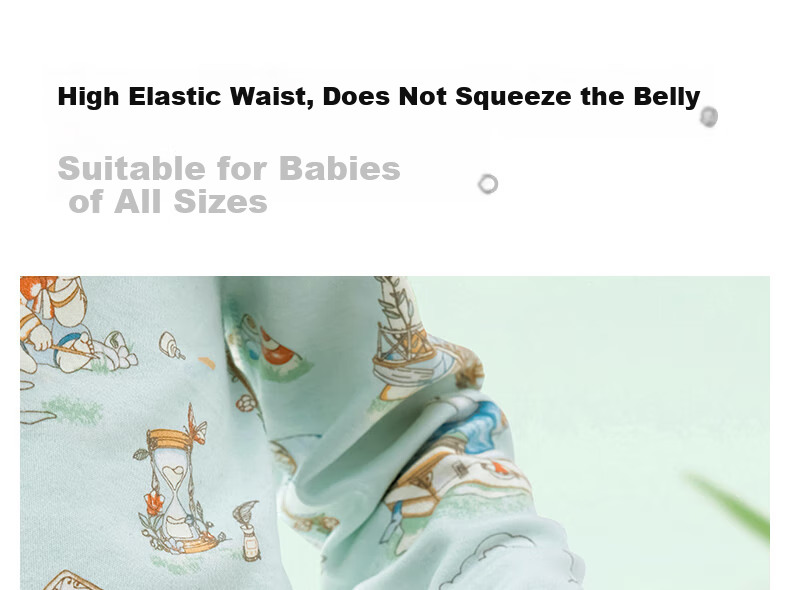 Beitaisi Children's Home Wear Set, Spring And Autumn Stylish New Design, Baby Pajamas, Pure Cotton Clothes, Class A Seamless, for Boys And Girls 15