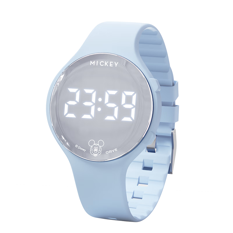 Disney Mickey Student Watch Children's Sports Silent Alarm Electronic Watch for Boys and Girls Middle School Dormitory Exam Use
