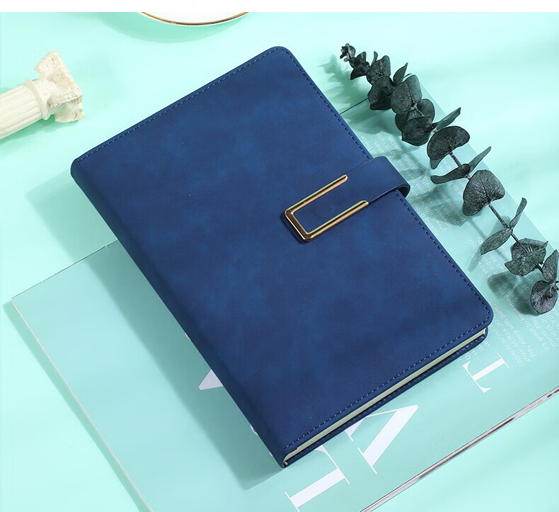 TENGXIONG A5 Notebook, Thickened Business Office Stationery, Meeting Record Clip-On Leather Cover Notebook, B5 Simple Diary, Gift Box, Corporate Business Souvenir, Customizable Logo 16