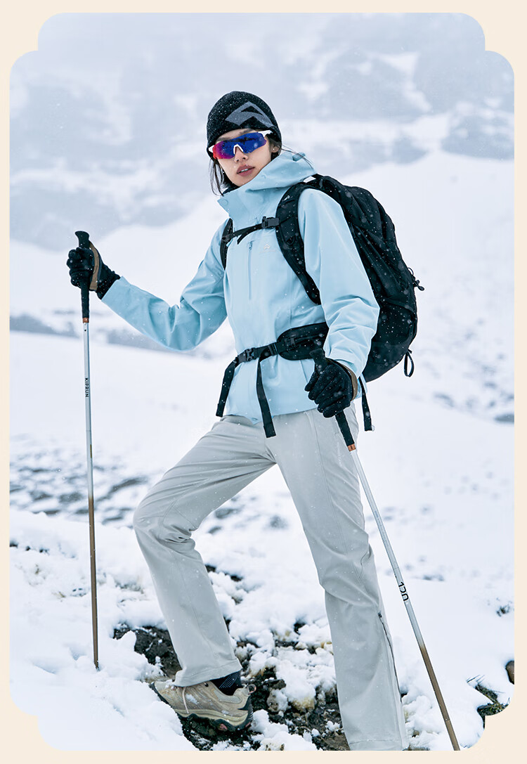 Pioneer Camp Women's Three-In Jacket with Fleece Inner Layer, Outdoor Hiking Mountaineering Coat, Windproof Waterproof Warm Hardshell Jacket 23