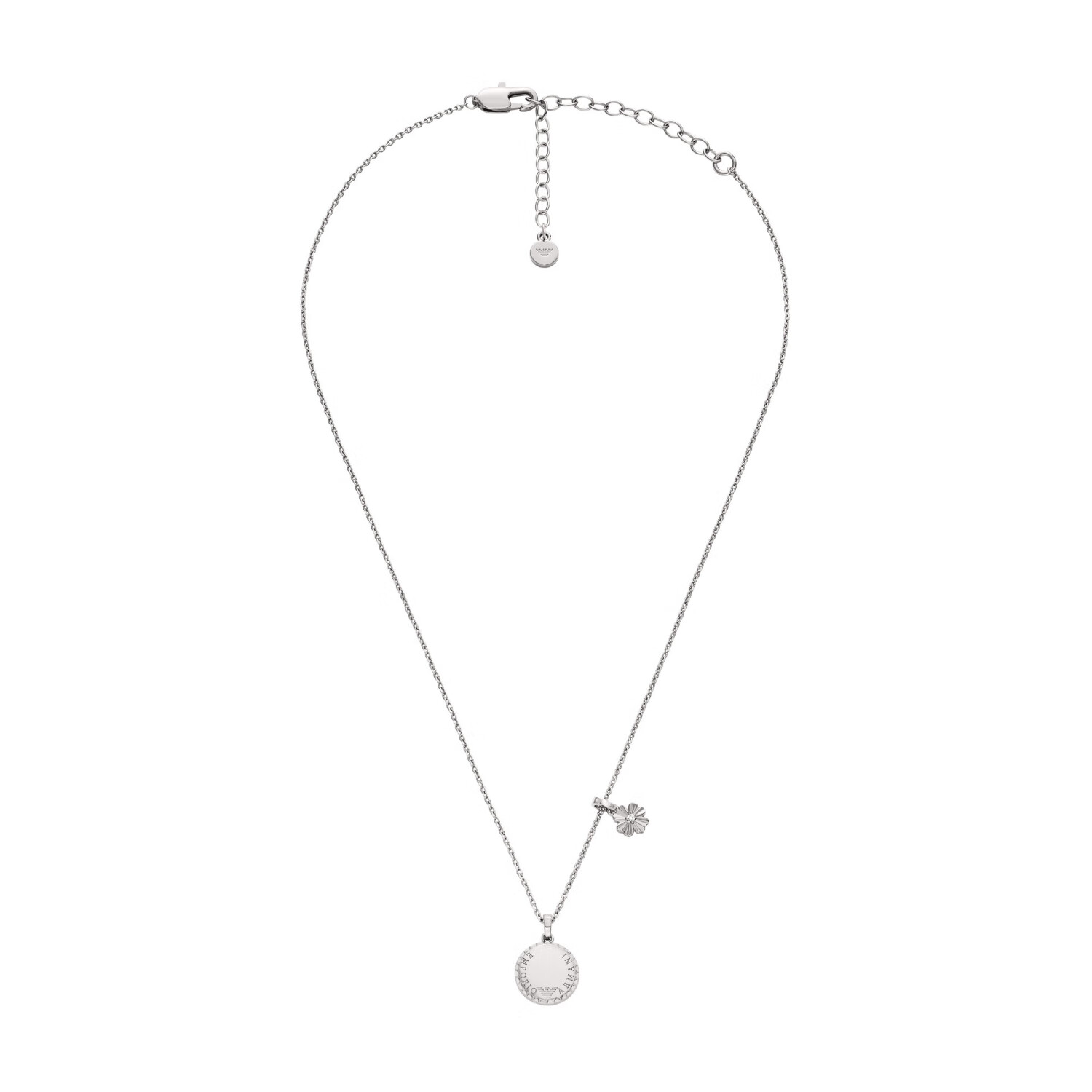 EMPORIO ARMANI Women's Necklace, Four-Leaf Clover Pendant, Birthday Gift for Girlfriend, EGS3275040
