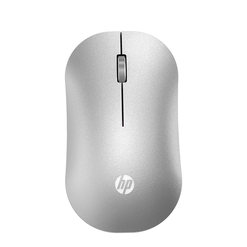 HP DM10C Wireless Bluetooth Dual-Mode Mouse, Rechargeable Wireless Mouse, Business Office Wireless Mouse for Apple Laptops, Micro-Sound Bluetooth Wireless Mouse, Silver