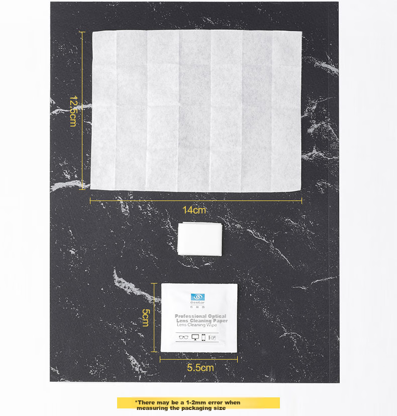 ESSILOR Professional Lens Cleaning Wipes, 200 Sheets, for DSLR Lenses And Eyeglasses, Screen And Lens Cleaning Tissues, 1 Box 8