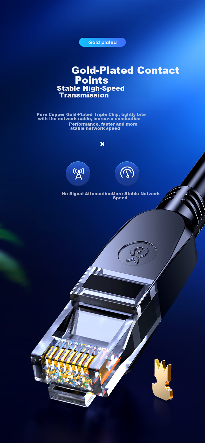 BIAZE CAT6 Ethernet Cable, Black, 28 Meters, Gigabit High-Speed Network Broadband Cable, Category 6 Engineering And Home Computer Router Monitoring Cable, CAT6 Eight-Core Twisted Pair Finished Patch Cord 9