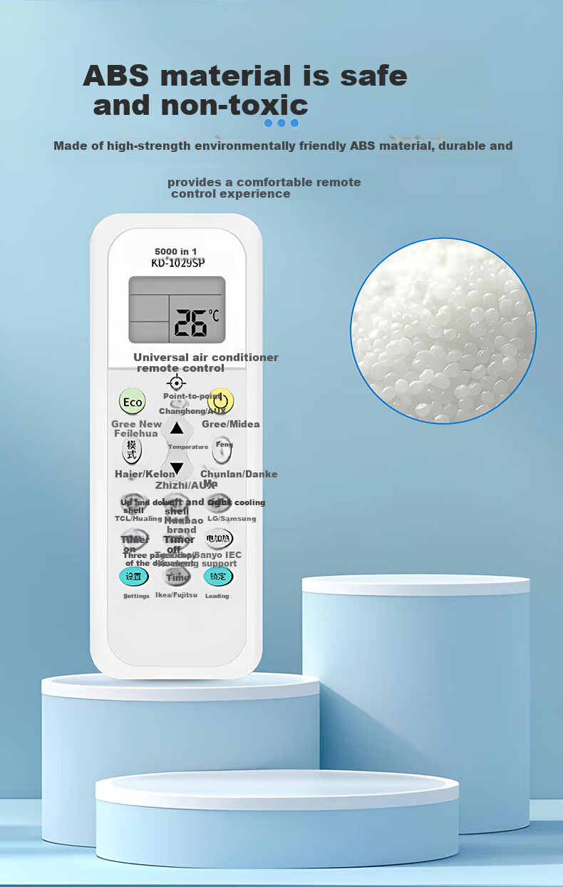 Gusenzhe Universal Air Conditioner Remote Control Compatible with All Brands Including Gree, Midea, Haier, Hisense, Kelon, Xinko, Panasonic, TCL, Hualing, Changhong, Aux, And Chigao 6