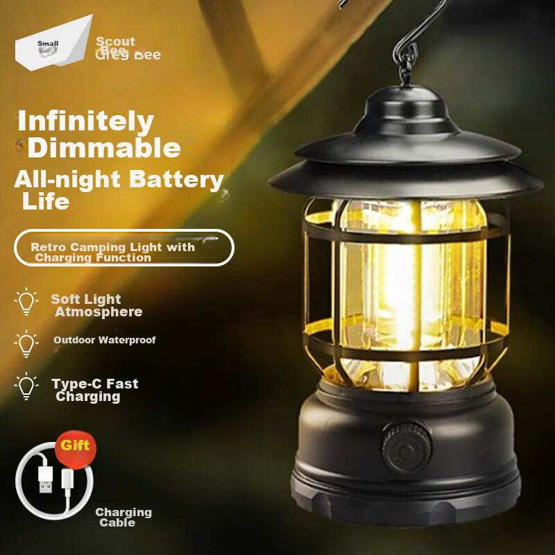 EWPLORE WASP Camping Lantern, Tent Light, Outdoor Camping Light, Outdoor Lighting, Camping Equipment, Outdoor Lamp, Ambiance Light