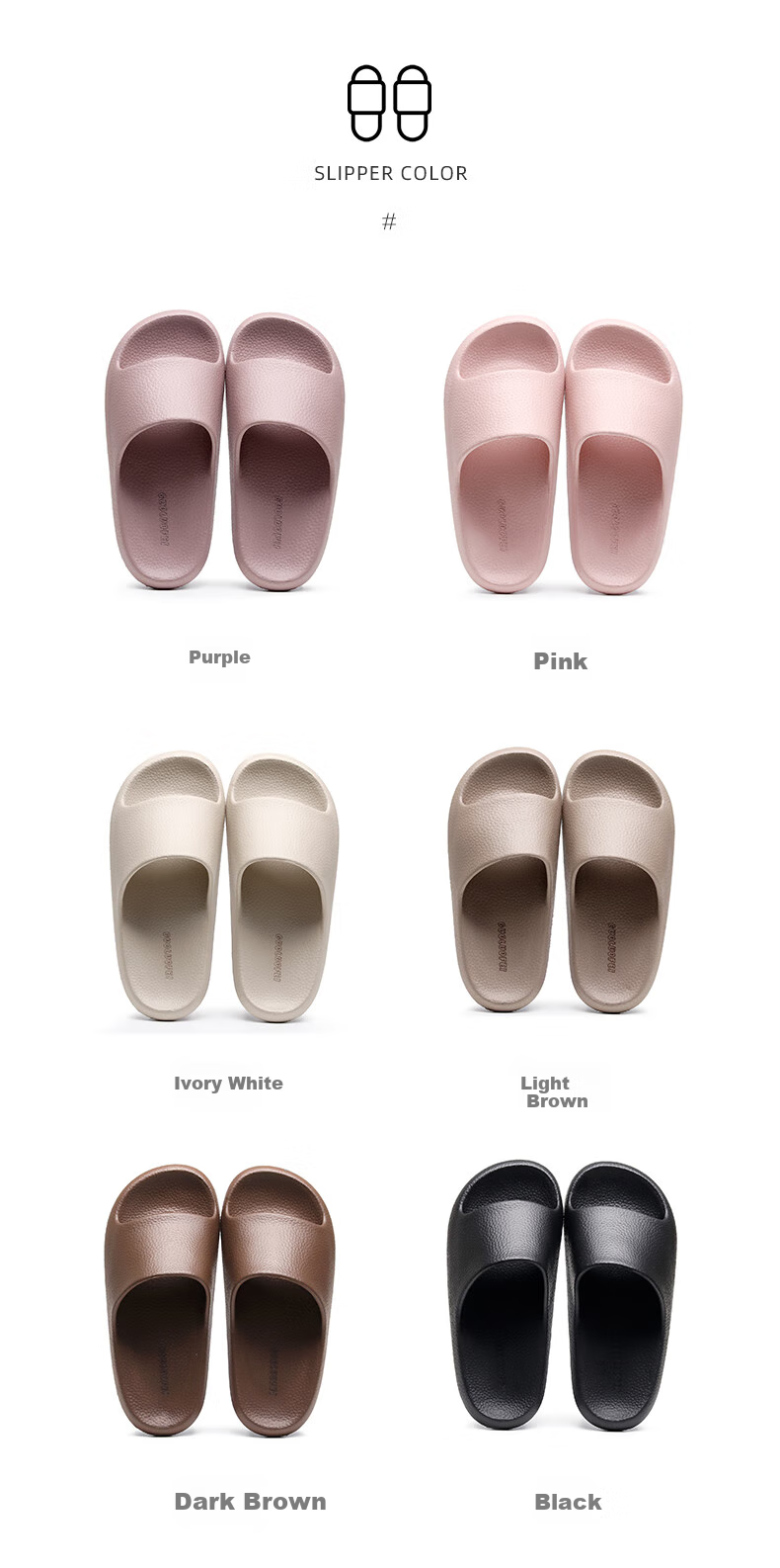 GUOLUOFEI Thick-Soled Slip-On Sandals for Men And Women, Summer Bathroom Shower Non-Slip Indoor Slippers, Light Brown, Size 44-45 4