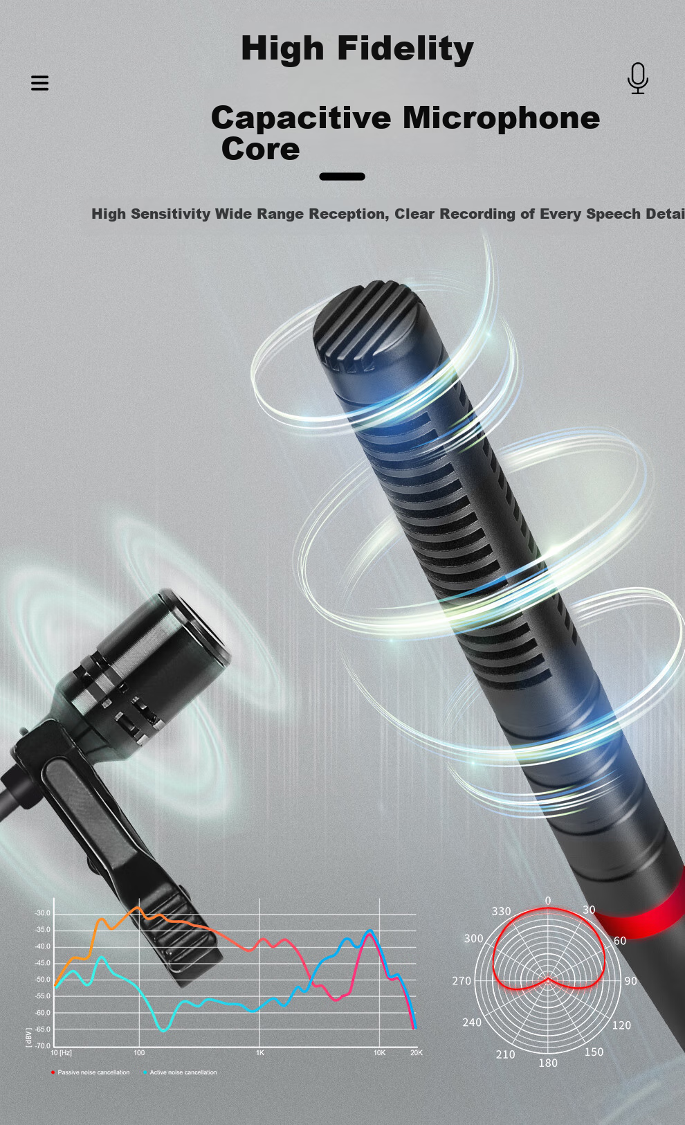 Depusheng Professional One-To Wireless Conference Microphone, Microphone for Hosting Meetings, Performances, Broadcasting, Live Streaming, Stage Speeches, Engineering Model with Stable Gooseneck And Anti-Howling DF206 8