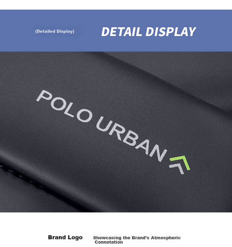POLO Shoulder Bag for Men, Multifunctional Crossbody Bag, 10.9-Inch IPad Bag, Vertical Phone Bag, Sports Messenger Bag for Me 16