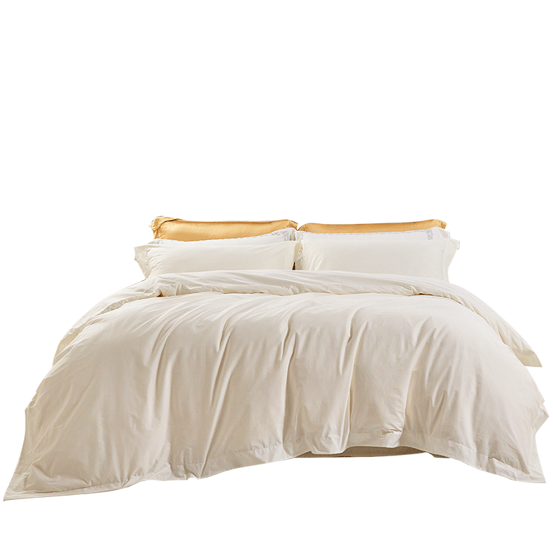 FUANNA Bedding Set 3-Piece 100% Cotton Single Student Duvet Cover 152x210cm Isar