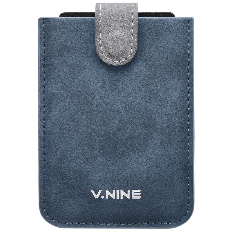 V.NINE Men's Slim Portable Card Holder, Integrated Pull-Out Business Short Wallet with Multiple Card Slots, Gift Box Packaging for Me