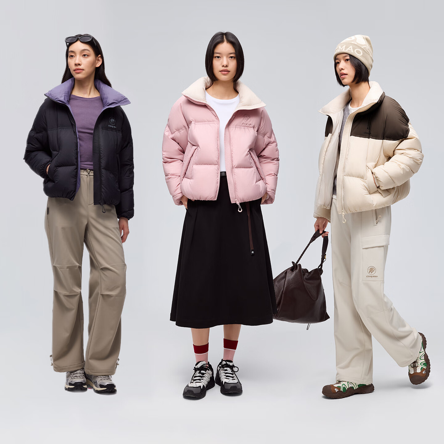 Panda Zhang Yuxi Style [Yongdong] Women's Autumn Winter 90% Down High Loft Short Puffer Jacket 8248