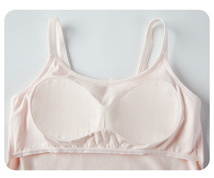 DEESHA [With 2 Coasters] Second Stage Developmental Period 12-16 Years Old Cotton-Spandex Girls' Bra Underwear Camisole 4
